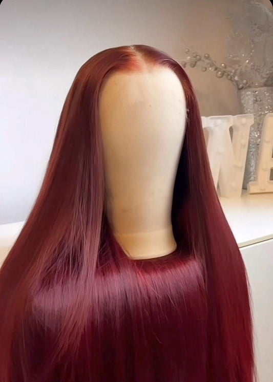 Redish Brown wigs 13*6 full frontal wig