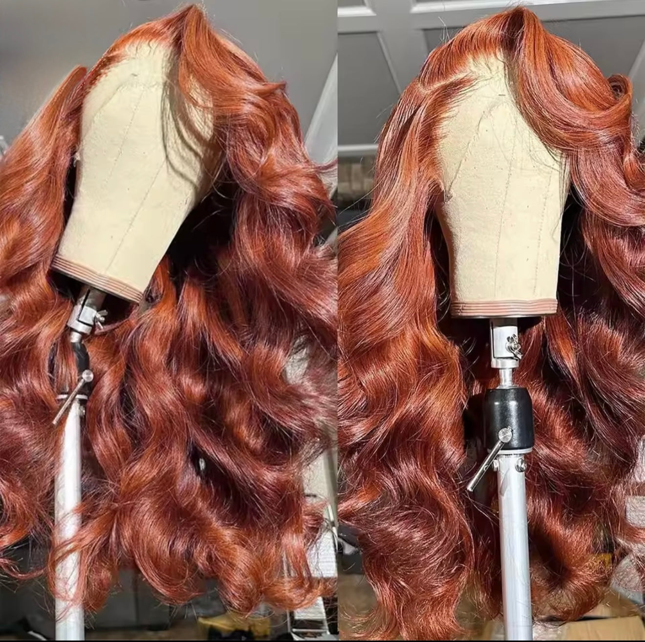 Redish Brown wigs 13*6 full frontal wig